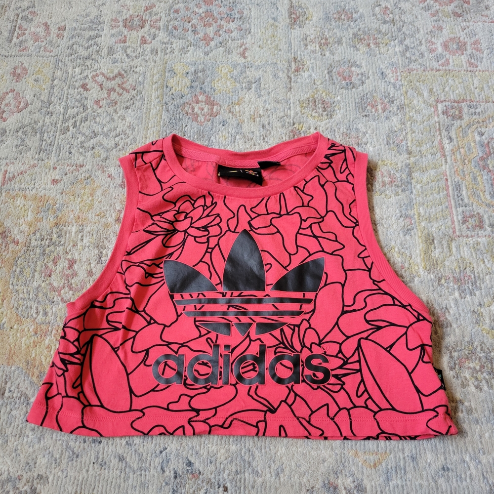 Adidas originals X Pharrell Williams Dear Baes Cropped Tank top Size Small - Picture 4 of 13